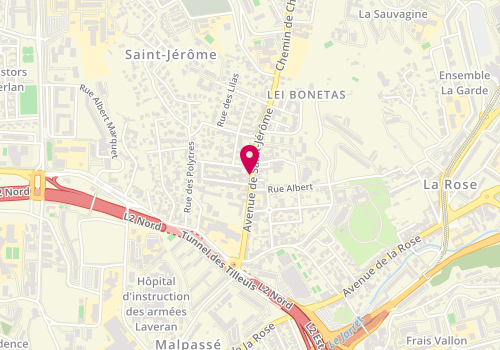 Plan de Anelle, 59 avenue de Saint-Jérôme, 13013 Marseille