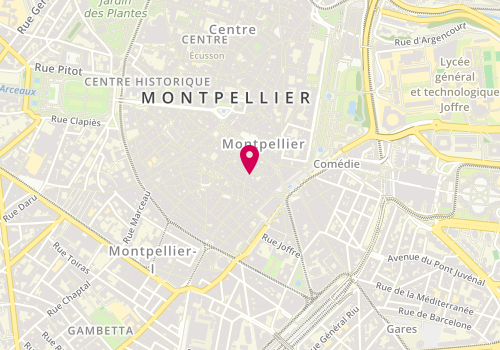 Plan de Claudie Pierlot, 19 Rue de l'Argenterie, 34000 Montpellier