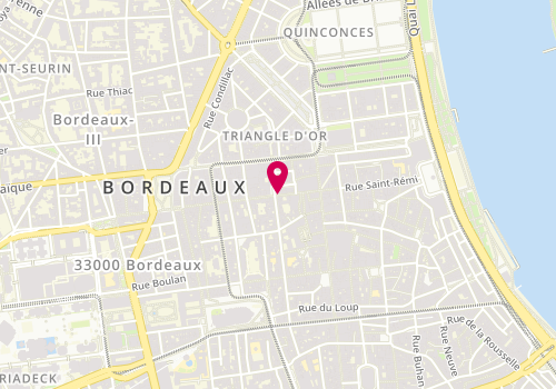 Plan de Acquaverde, 22 Rue Porte Dijeaux, 33000 Bordeaux