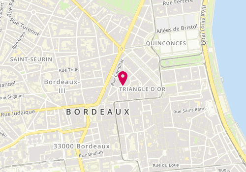Plan de Anne Fontaine, 9 place des Grands Hommes, 33000 Bordeaux