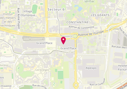 Plan de Armand Thiery, 55 Avenue du Vercors Centre Commercial Grand'place, 38100 Grenoble