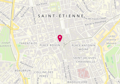 Plan de Anthracite, 3 Rue des Fossés, 42000 Saint-Étienne