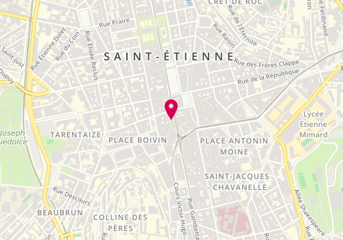Plan de Calzedonia, Rue Général Foy 12, 42000 Saint-Étienne