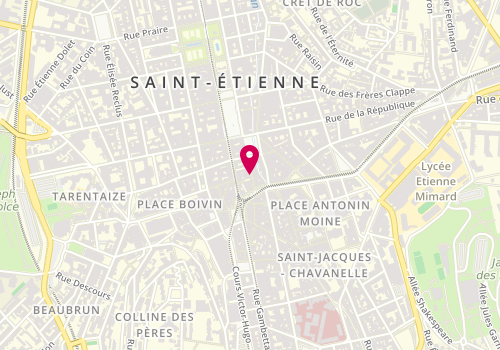 Plan de Boutique Devernois, 8 Rue Alsace Lorraine, 42000 Saint-Étienne