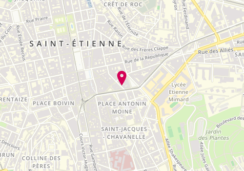 Plan de Atelier By V Davin, 5 Rue Traversière, 42000 Saint-Étienne