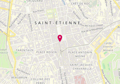 Plan de Cop Copine, 7 Rue Général Foy, 42000 Saint-Étienne