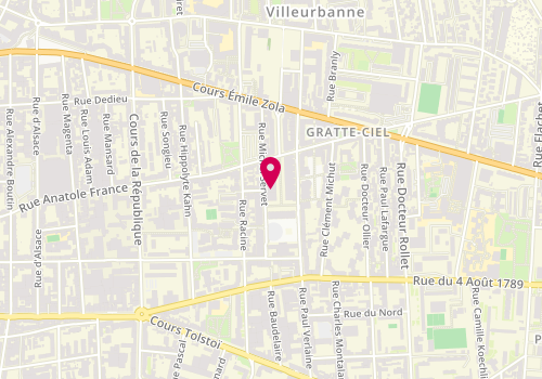 Plan de Antonelle, 40 avenue Henri Barbusse, 69100 Villeurbanne