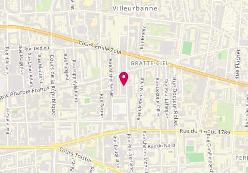 Plan de Celio, 37 avenue Henri Barbusse, 69100 Villeurbanne
