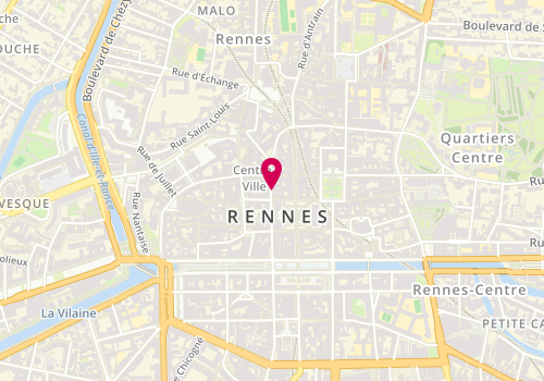 Plan de Bérénice, 2 Rue Châteaurenault, 35000 Rennes