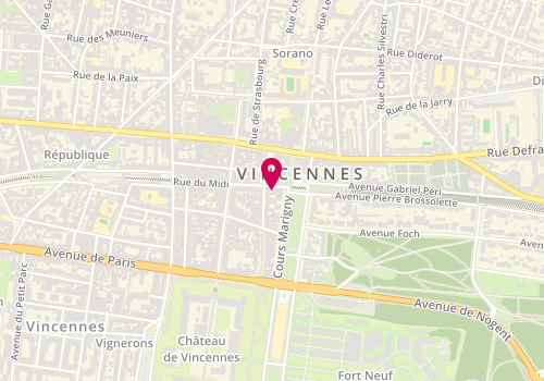 Plan de Spotland, 1 Bis Rue du Midi, 94300 Vincennes