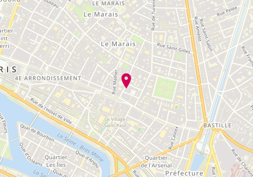 Plan de Les Piplettes, 10 Rue de Sévigné, 75004 Paris