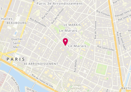 Plan de Sud Express, 43 Rue des Francs Bourgeois, 75004 Paris