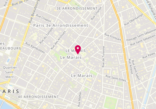 Plan de (Y) Edition, 22 Rue de la Perle, 75003 Paris