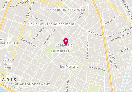 Plan de 25 Janvier, 97 Rue Vieille du Temple, 75003 Paris
