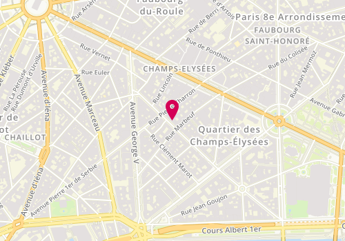Plan de Tom Ford, 48 Bis Rue François 1er, 75008 Paris