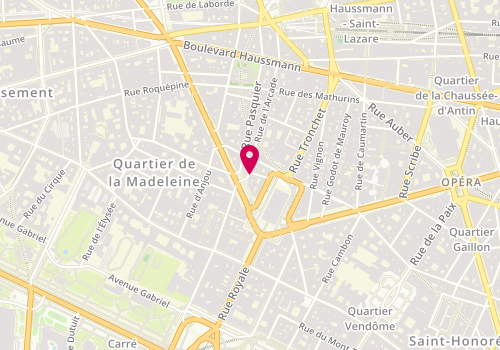 Plan de Ufa, 4 Rue de l'Arcade, 75008 Paris