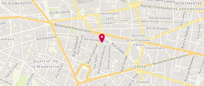 Plan de Armand Thiery Femme, 19 Rue des Mathurins, 75009 Paris