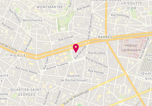 Plan de Fela Mode, 89 Rue de Dunkerque, 75009 Paris