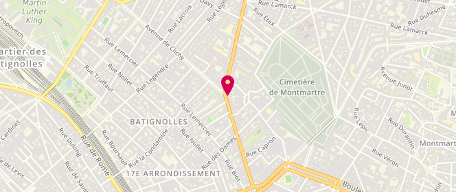 Plan de Boutique Sapiens, 62 avenue de Clichy, 75018 Paris