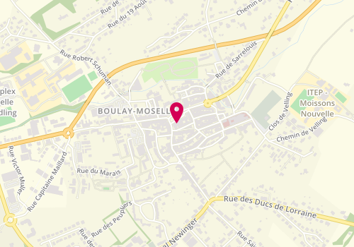 Plan de Boutique Catherine M, 22 place de la République, 57220 Boulay-Moselle