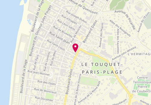 Plan de Les Sablons, 70 Boulevard Daloz, 62520 Le Touquet-Paris-Plage