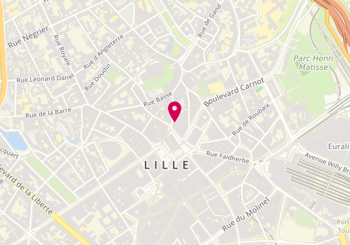 Plan de Alain Figaret, 12 Rue de la Grande Chaussée, 59000 Lille