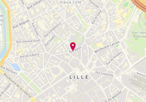 Plan de Agnès B, 15 Rue Basse, 59800 Lille