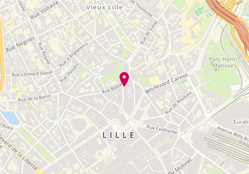 Plan de Ba&Sh, 50 Rue de la Grande Chaussée, 59800 Lille